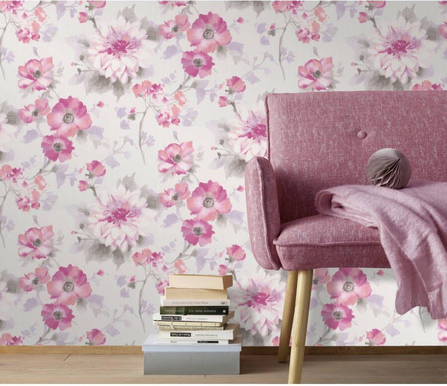 Fashion for walls Vliesbehang 10 05 x 0 53m bloemachtig patroon