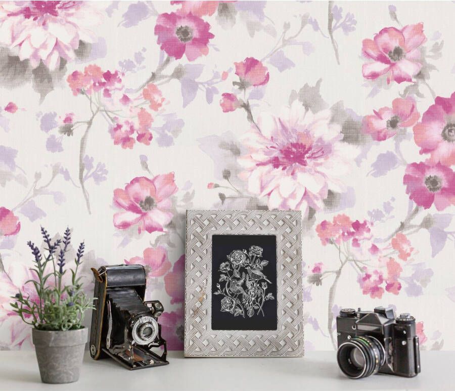 Fashion for walls Vliesbehang 10 05 x 0 53m bloemachtig patroon