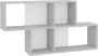 FMD Wandschap met 4 vakken betonkleurig en wit - Thumbnail 3