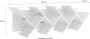 FMD Boekenplank zwevend geometrisch eikenkleurig en zwart - Thumbnail 3