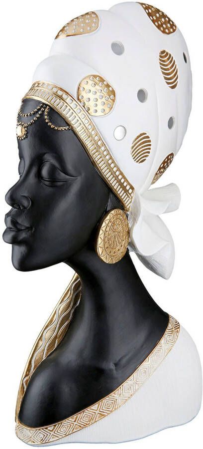 GILDE Africafiguur Dame "Mara" met hoofddoek (1 stuk)