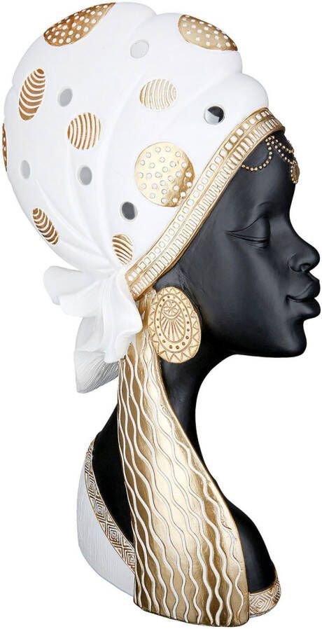 GILDE Africafiguur Dame "Mara" met hoofddoek (1 stuk)