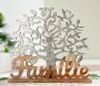 GILDE Decoratief figuur Levensboom familie naturel zilver Decoratief object hoogte 51 cm met een opschrift van metaal & hout woonkamer (1 stuk) - Thumbnail 2