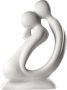 GILDE Decoratief figuur Beeld Kus wit Decoratief object hoogte 42 cm met de hand gemaakt van keramiek woonkamer (1 stuk) - Thumbnail 3