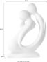 GILDE Decoratief figuur Sculptuur Francis kus wit Decoratief object hoogte 42 cm met de hand gemaakt van keramiek woonkamer (1 stuk) - Thumbnail 2