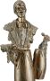 GILDE Decoratief figuur Sculptuur Trommelspeler (1 stuk) - Thumbnail 3