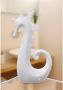 GILDE Dierfiguur Zeepaardje glanzend wit (1 stuk) - Thumbnail 3