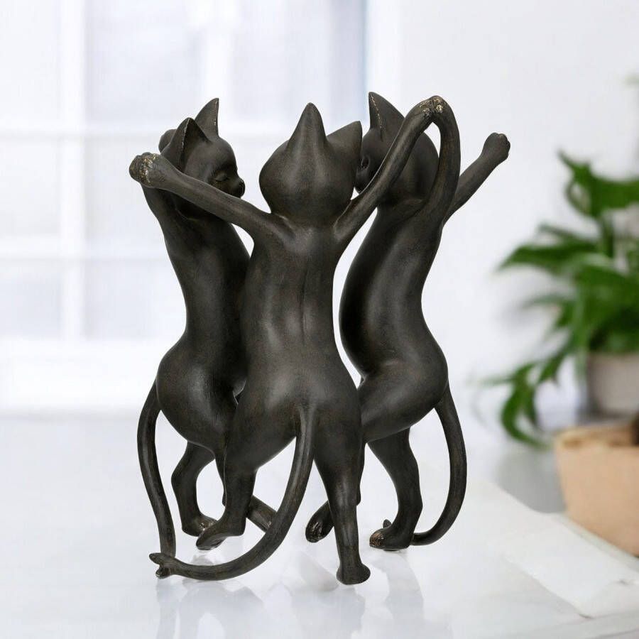 GILDE Dierfiguur Kat Gatto-Trio zwart (1 stuk)