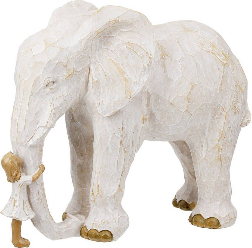 GILDE Dierfiguur Olifant Dierenvriend natuurlijk kleur (1 stuk)