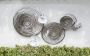 GILDE Sierobject voor aan de wand Wandreliëf Circles wit zilver van metaal decoratief in eetkamer & woonkamer (1 stuk) - Thumbnail 4