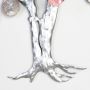 GILDE Sierobject voor aan de wand Wandreliëf Love Tree roodtinten zilver (1 stuk) - Thumbnail 3