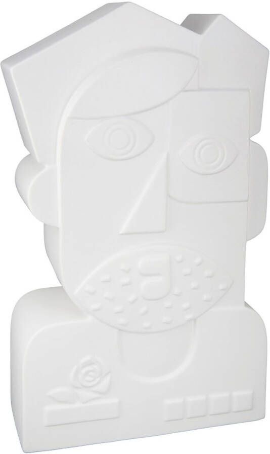 GILDE Tafelvaas Gesichtsvase Picasso aus Keramik Höhe ca. 41 cm waterdicht (1 stuk)