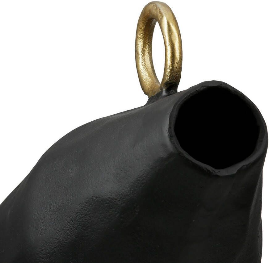 GILDE Tafelvaas Vaas Dora zwart H.31 cm (1 stuk)