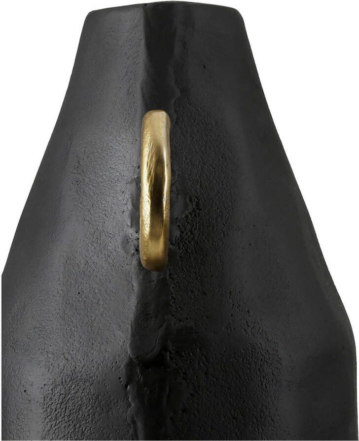 GILDE Tafelvaas Vaas Dora zwart H.31 cm (1 stuk)