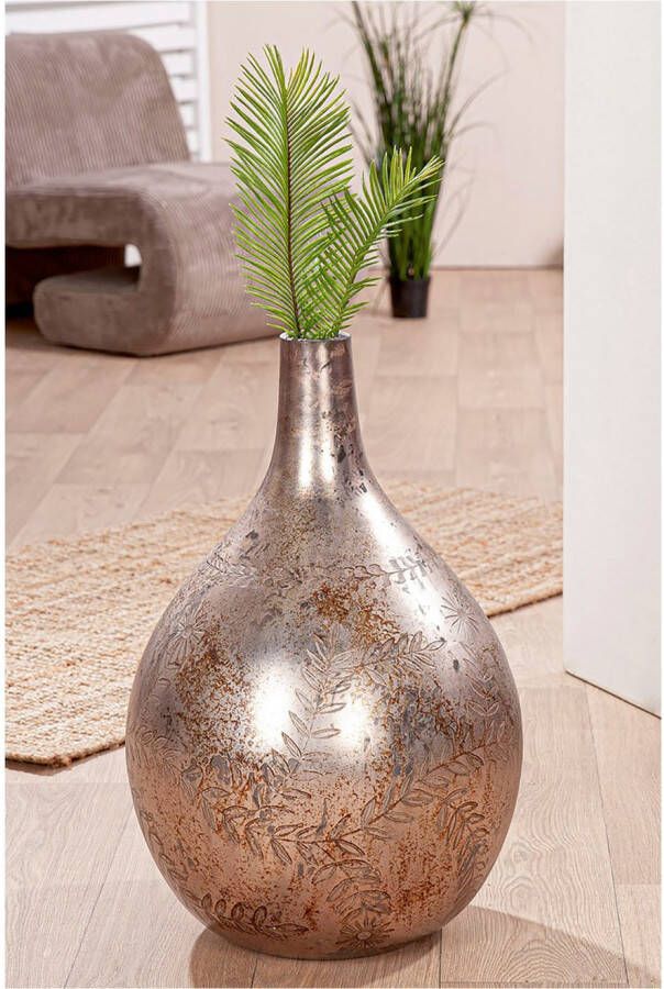 GILDE Vloervaas Vaas Peso grijs H.56 cm (1 stuk)