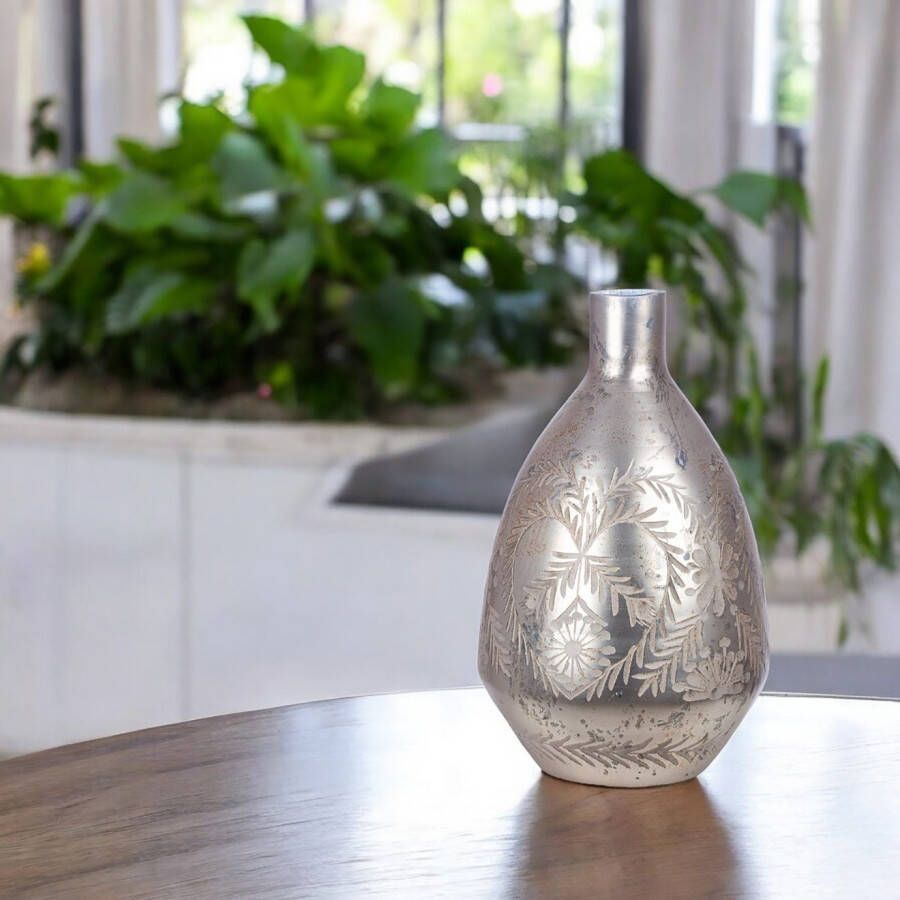 GILDE Vloervaas Vase Peso grau H.43 cm (1 stuk)