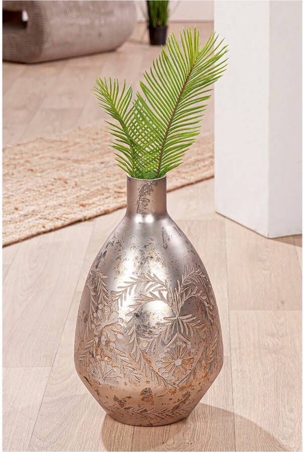 GILDE Vloervaas Vase Peso grau H.43 cm (1 stuk)