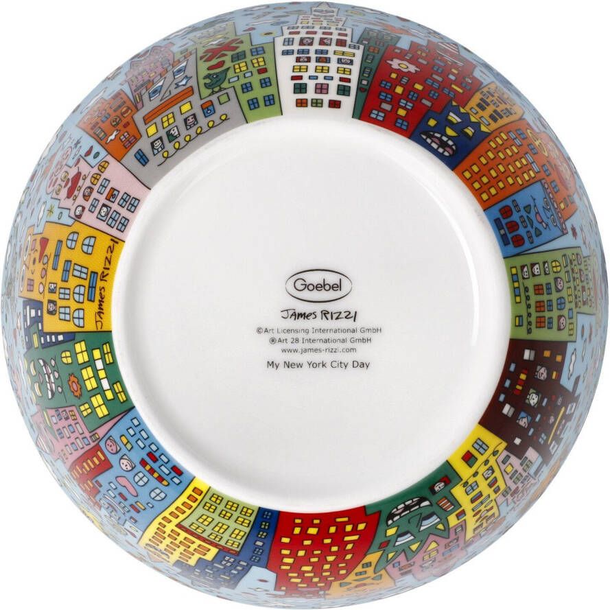 Goebel Decoratieve schaal Rizzi Pop Art fijn bone china James Rizzi Mijn New York City Dag