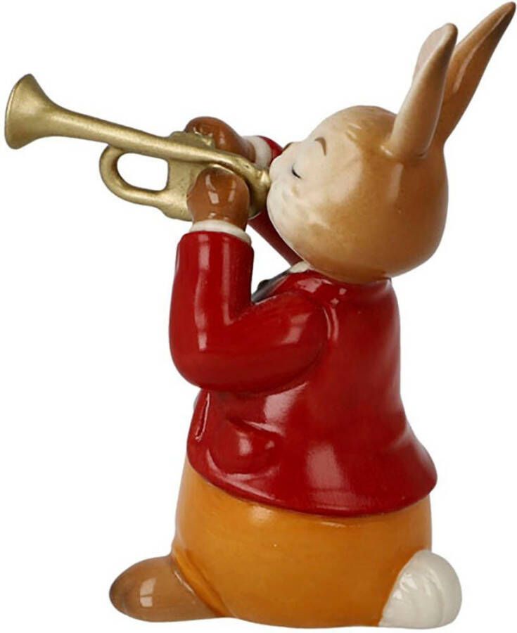 Goebel Paashaas Figur Hase Eifriger Trompeter (1 stuk)