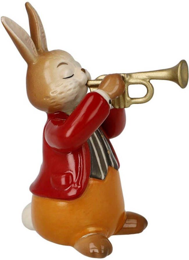 Goebel Paashaas Figur Hase Eifriger Trompeter (1 stuk)