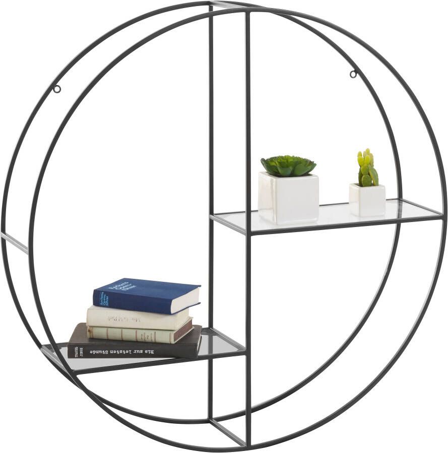 Guido Maria Kretschmer Home&Living Decoratief wandrek Tapista Decoratief rek wanddecoratie van metaal rond ø 76 cm