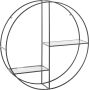 Guido Maria Kretschmer Home&Living Decoratief wandrek Tapista Decoratief rek wanddecoratie van metaal rond ø 76 cm - Thumbnail 3