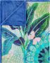 Hip Plaid Isara Zacht knuffeldeken 130x160 cm omkeerbaar mandala olifant blauw - Thumbnail 3