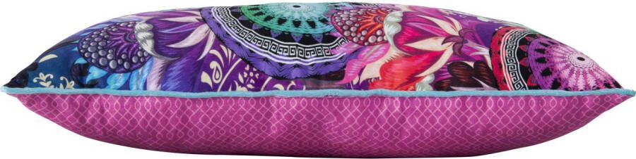 hip Sierkussen Axelle Met vulling 1 stuk Bies 30x60 Omkeerbaar Zacht Mandala Paars (1 stuk)