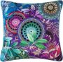 Hip Sierkussen Axelle Met vulling 1 stuk Bies 30x60 Omkeerbaar Zacht Mandala Paars (1 stuk) - Thumbnail 2