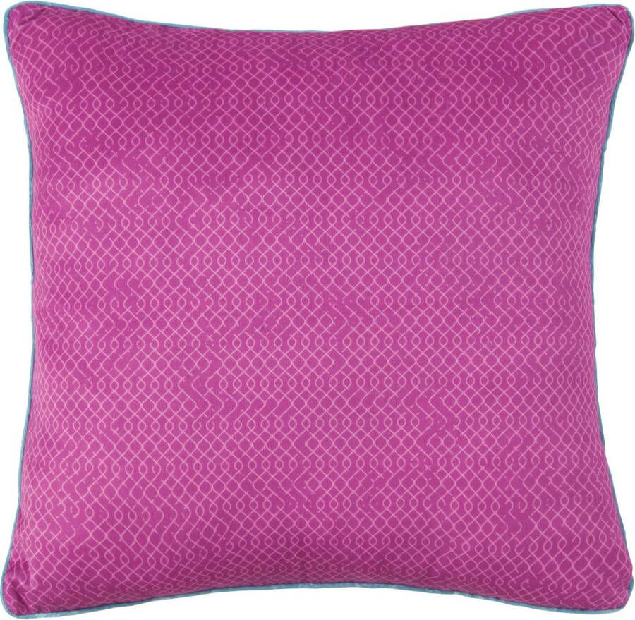 hip Sierkussen Axelle Met vulling 1 stuk Bies 30x60 Omkeerbaar Zacht Mandala Paars (1 stuk)
