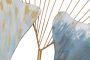 HOFMANN LIVING AND MORE Sierobject voor aan de wand Gingko Wanddecoratie van metaal - Thumbnail 3