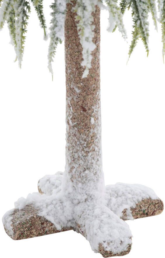 Home affaire Deco-boom Kerst versiering met decoratieve sneeuw hoogte ca. 53 cm + 70 cm (set 2 stuks)