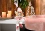 Home affaire Engelfiguur Kerst versiering Decoratief figuur voor op een rand met sjaal en muts - Thumbnail 5