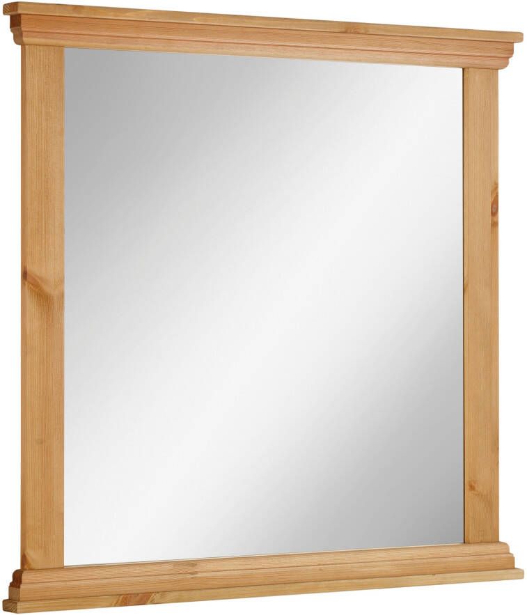 Home affaire Garderobespiegel Basilico Frame van massief grenen FSC breedte 86 cm