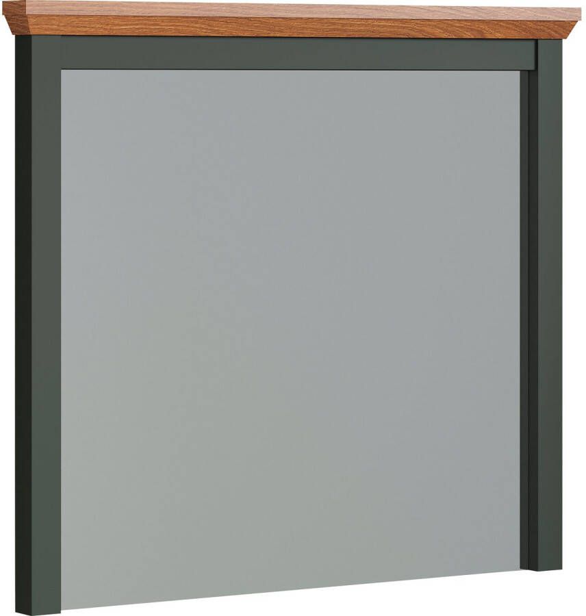 Home affaire Garderobespiegel Vienna Vierkant B H ca.: 77 68 cm matte wandspiegel met frame landhuisstijl (1 stuk)