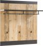 Home affaire Kapstokpaneel Sherwood in modern houtdecor met beslag van metaal breedte 92 cm - Thumbnail 2