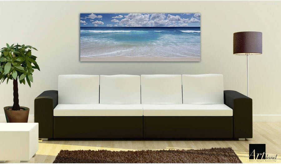 Home affaire Print op glas Strand en zee