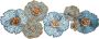 Home affaire Sierobject voor aan de wand Bloemen Wanddecoratie van metaal bestaand uit 7 bloemen - Thumbnail 2