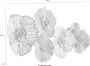 Home affaire Sierobject voor aan de wand Bloemen Wanddecoratie van metaal bestaand uit 7 bloemen - Thumbnail 6