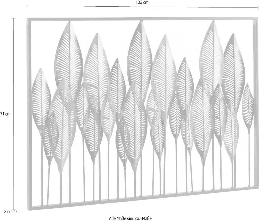 Home affaire Sierobject voor aan de wand Veer Wanddeco wanddecoratie van metaal motief veren woonkamer