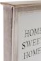 Home affaire Sleutelkastje Home Sweet home wit met 6 haken & opschrift shabby look - Thumbnail 3