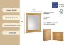 Home affaire Spiegel Rustiek van massief grenen breedte 78 cm met decoratief freeswerk - Thumbnail 4