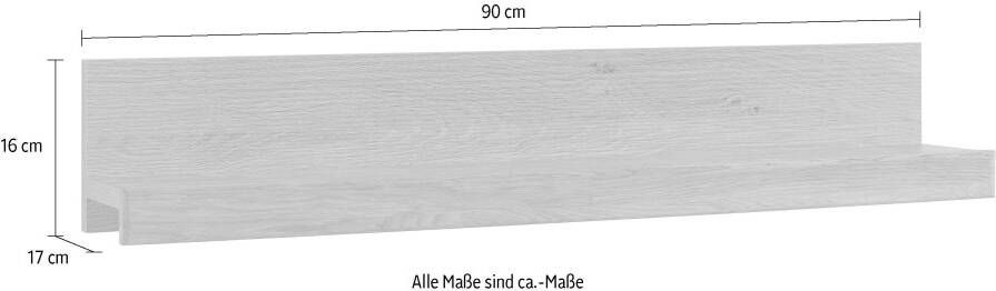 Home affaire Wandplank Silkeborg Breedte 90-130 cm