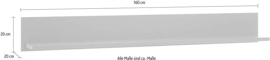Home affaire Wandplank ASCOT Breedte 160 cm