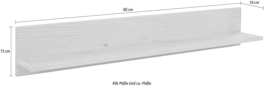 Home affaire Wandplank Mette met legplank breedte 90 cm