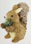 I.GE.A. Decoratief figuur Eekhoorntje Van riet dierfiguur standbeeld herfstdecoratie winterdecoratie kerstdecoratie (1 stuk) - Thumbnail 4