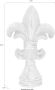 I.GE.A. Decoratief figuur Franse lelie (set van 3) - Thumbnail 3