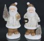 I.GE.A. Decoratief figuur Nikolaus van keramiek 2-delig set Met boom lantaarn cadeau figuur decoratie kerstdecoratie (2 stuks) - Thumbnail 4