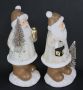 I.GE.A. Decoratief figuur Nikolaus van keramiek 2-delig set Met boom lantaarn cadeau figuur decoratie kerstdecoratie (2 stuks) - Thumbnail 5