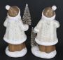 I.GE.A. Decoratief figuur Nikolaus van keramiek 2-delig set Met boom lantaarn cadeau figuur decoratie kerstdecoratie (2 stuks) - Thumbnail 6